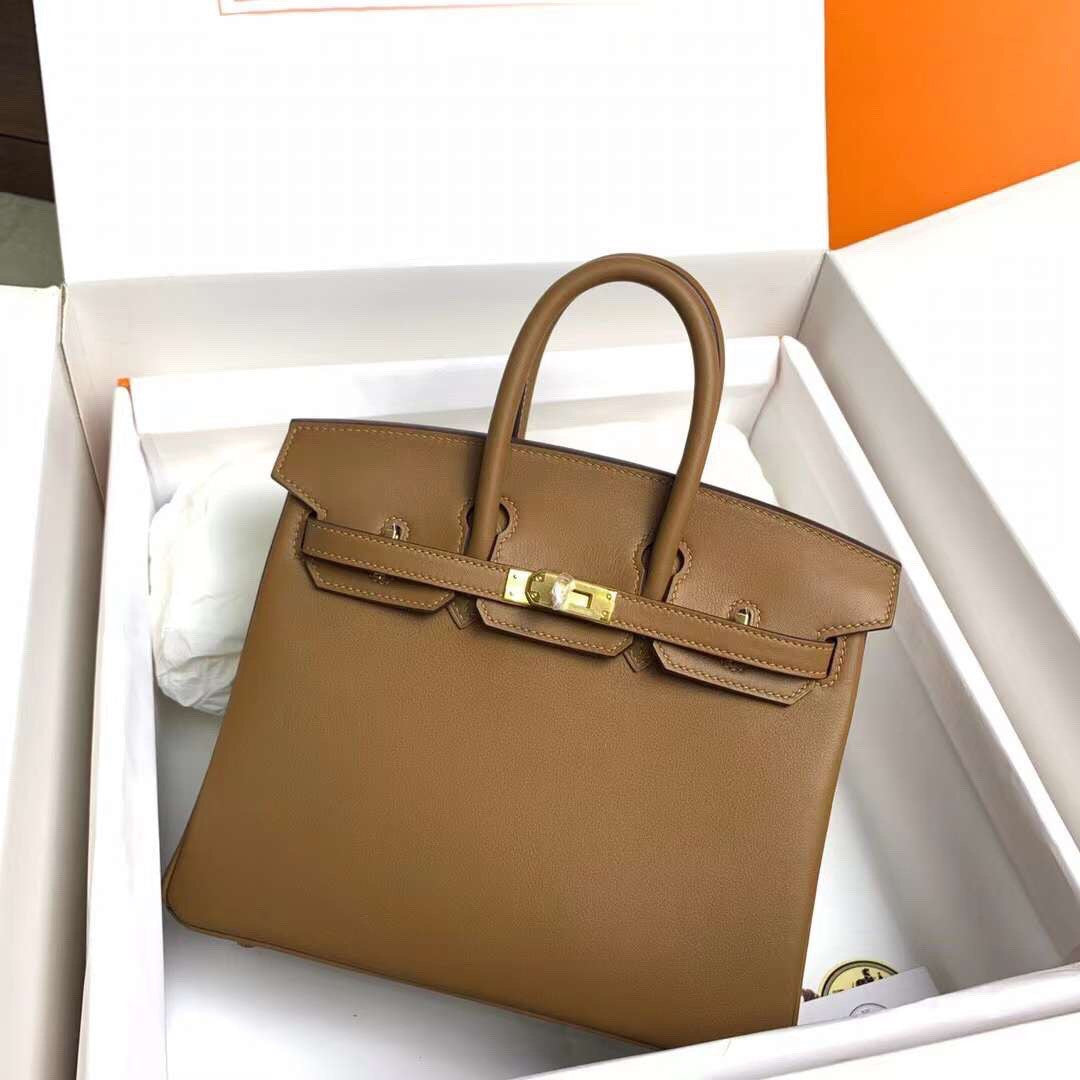 Hermes Beige de Weimer Birkin 25 cm Swift Gold Hardware