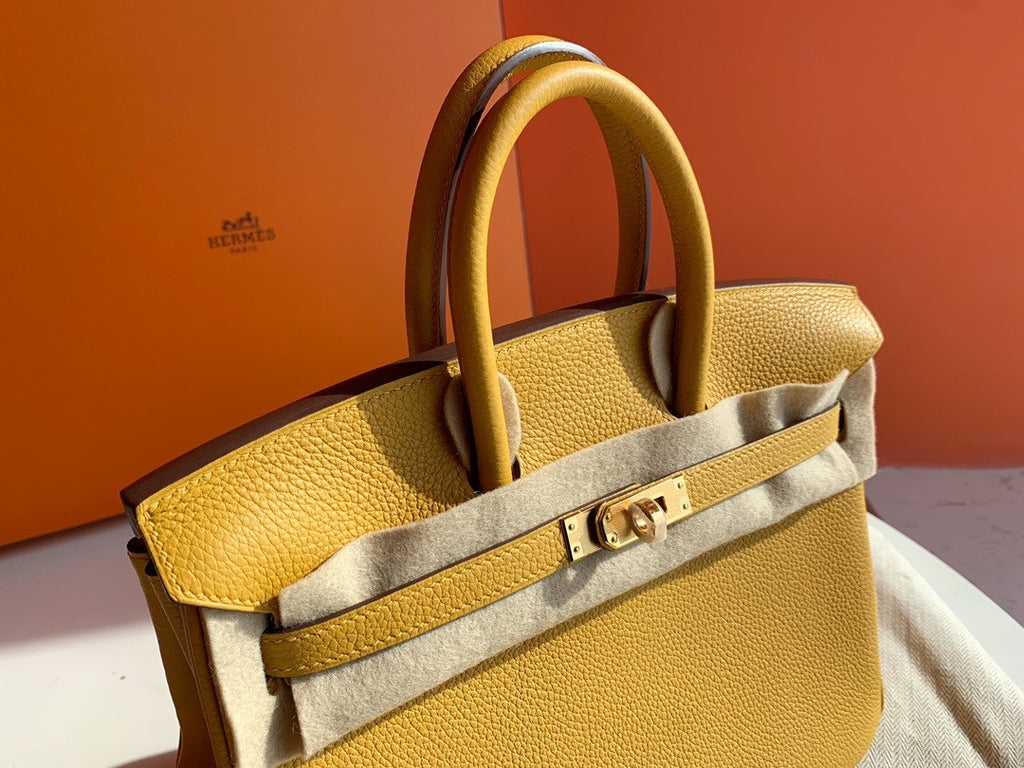 Hermes Hermes 9D Birkin 25 cm Togo Gold Hardware