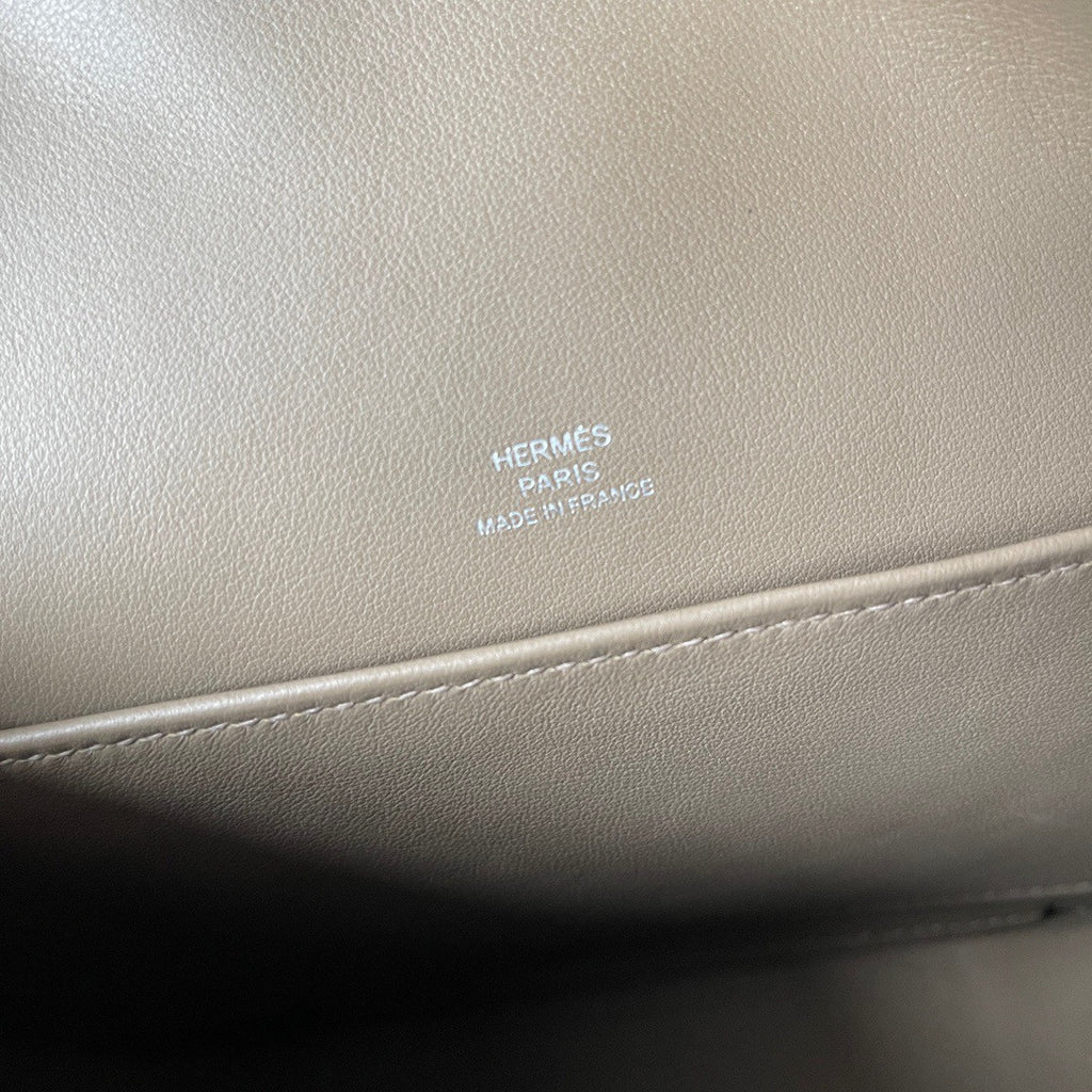 Hermès Geta Etoupe Chevre Palladium Hardware