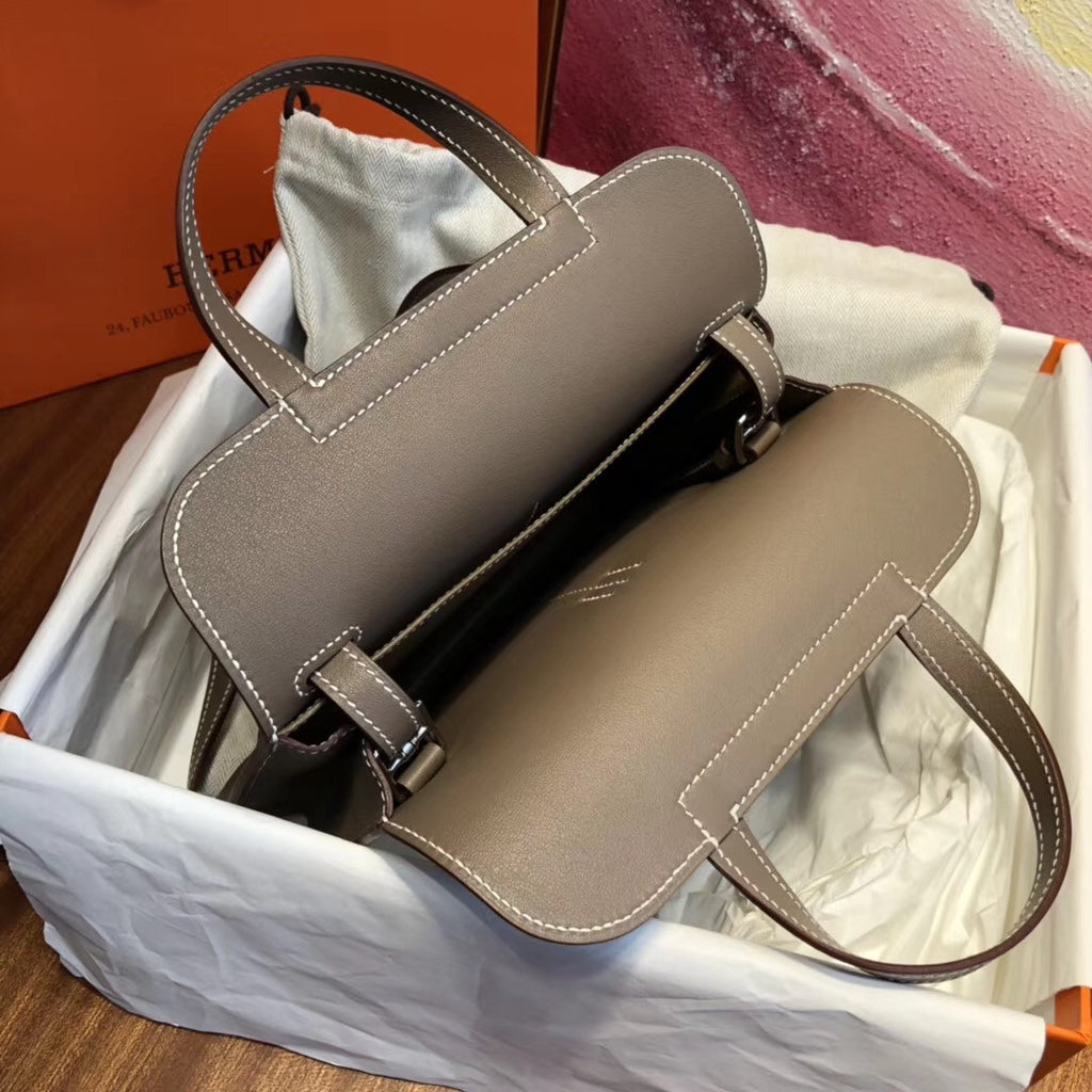 Hermes Etoupe Halzan mini bag