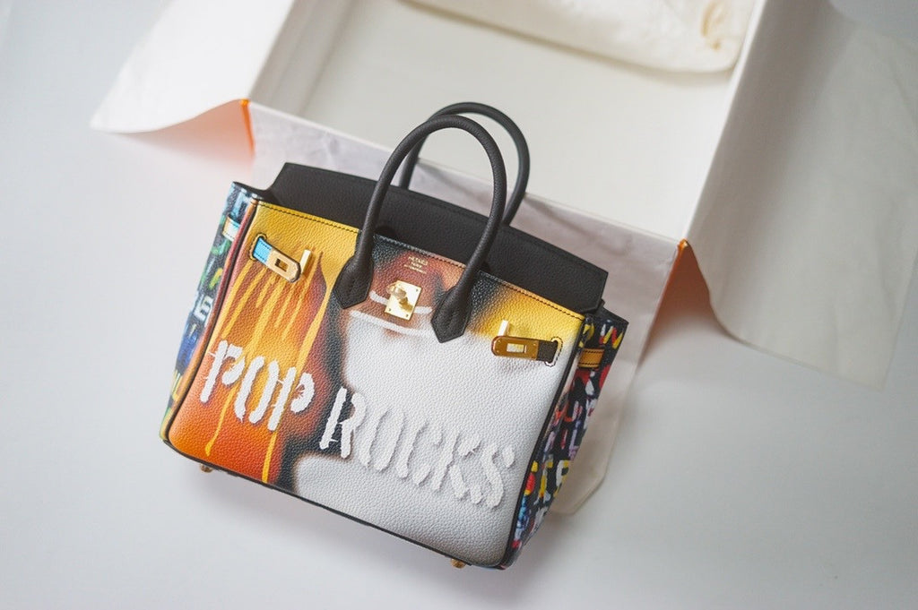 Hermes "POP ROCK" Birkin 25 cm Black Togo Gold Hardware