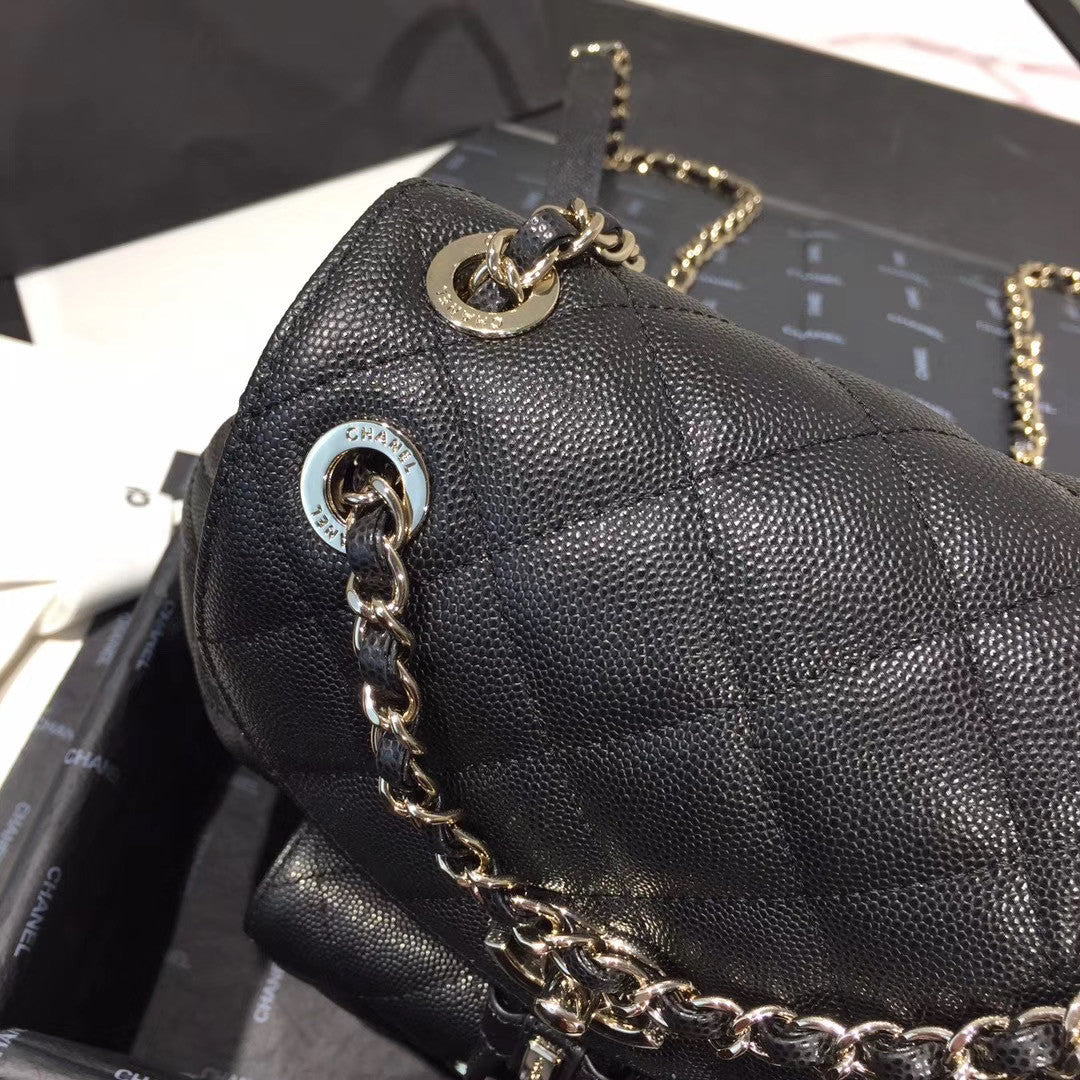 Chanel DUMA LEATHER BACKPACK BLACK