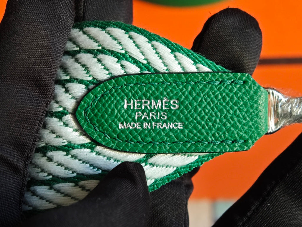 Hermès Mini Kelly II 20 – Green Epsom Leather (Palladium Hardware)