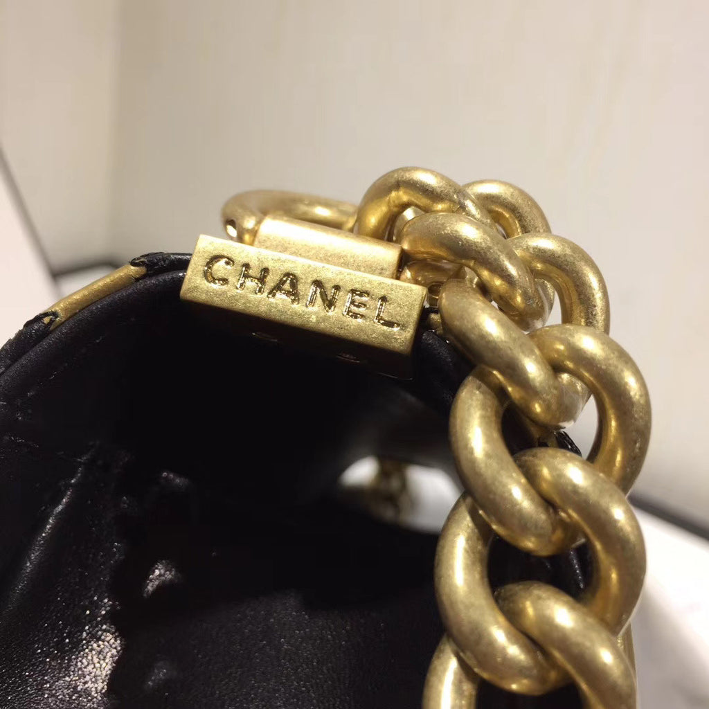 Chanel Crocodile & Python  Embossed Calfskin Medium Boy Chanel handbag
