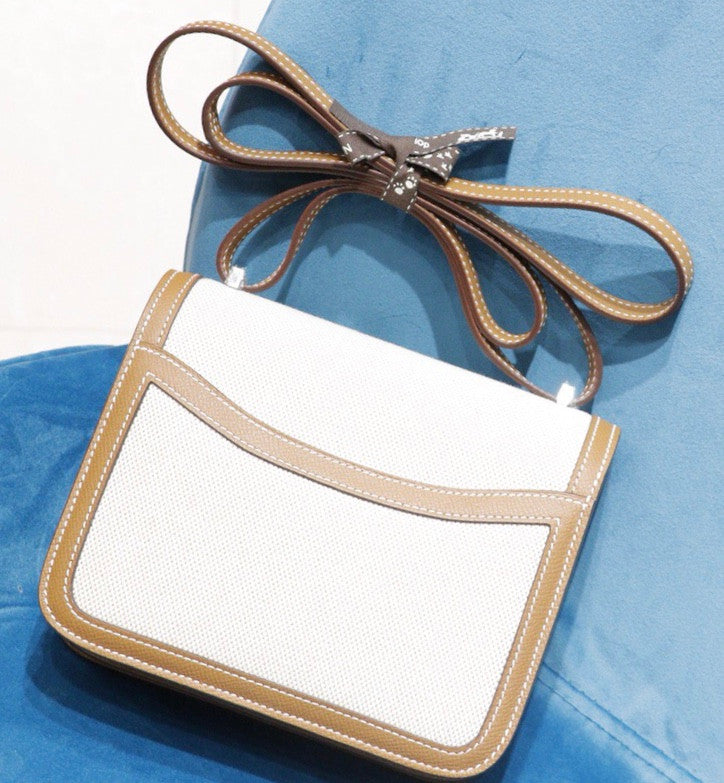 Hermès Constance Gold Toile Gold GHW