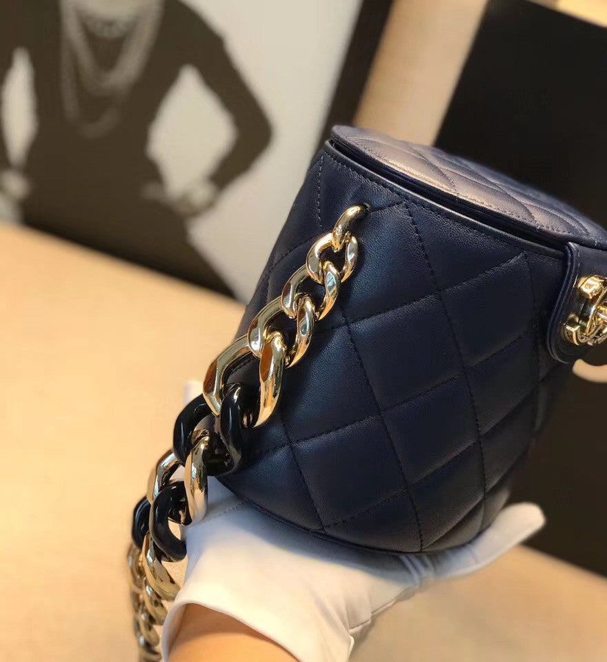 Chanel Vanity Case AS1355 Navy