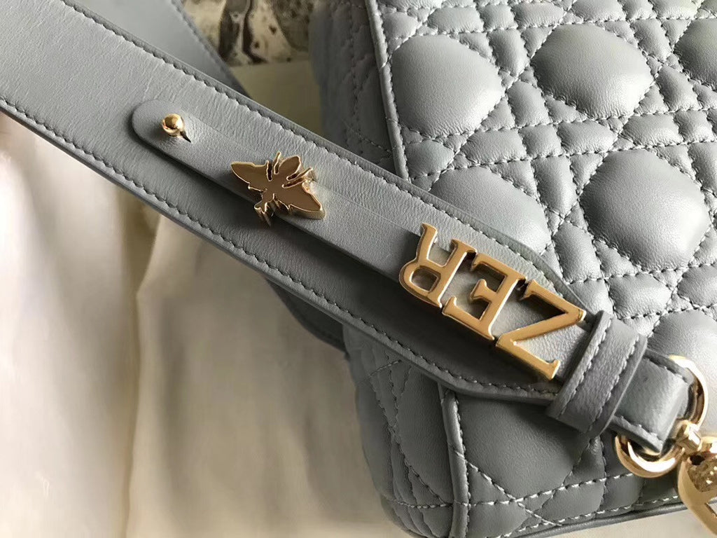 Christian Dior MY ABCDIOR LAMBSKIN BAG Blue
