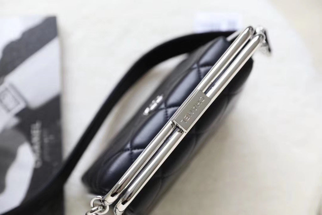 Chanel Lambskin Black Clutch