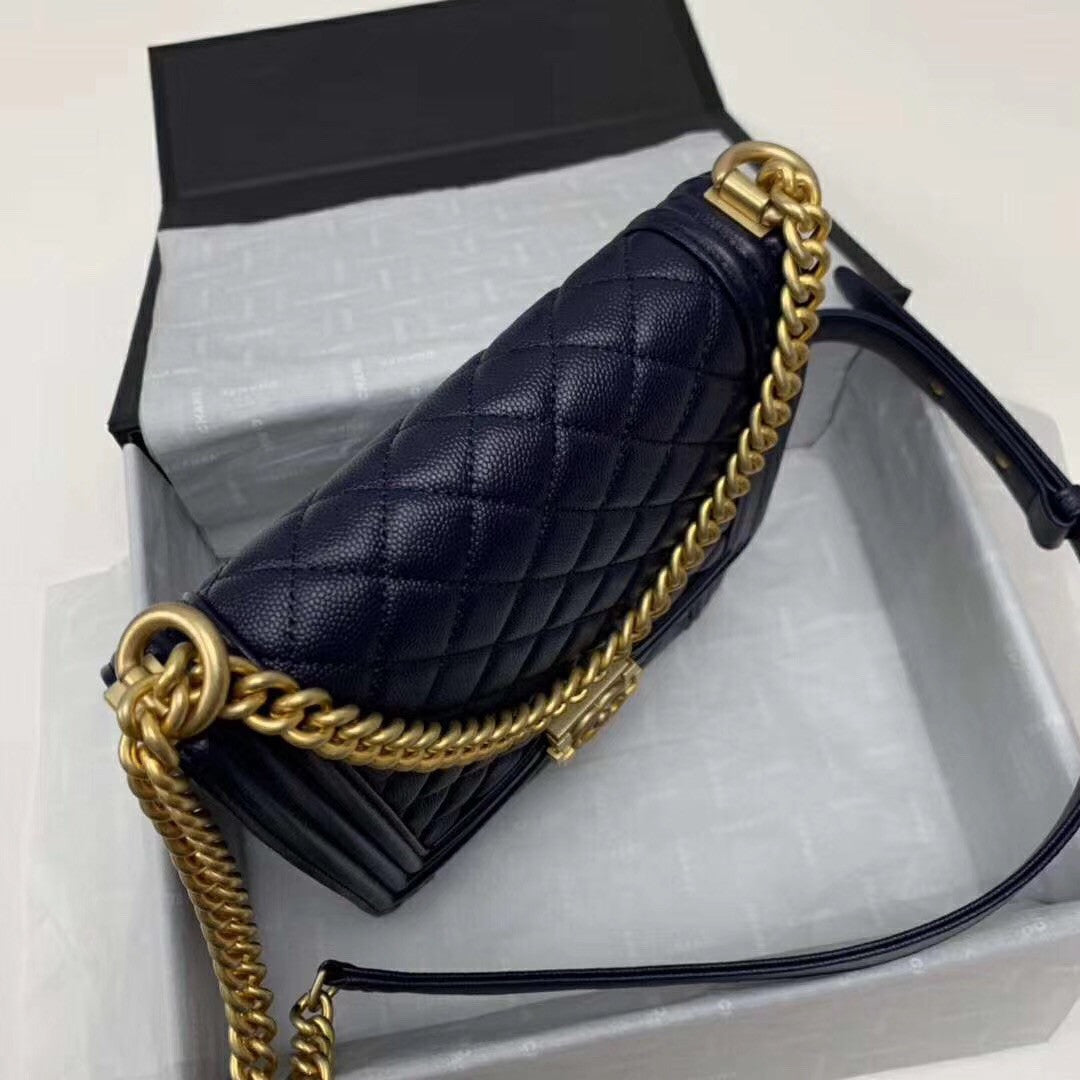 Chanel Large BOY CHANEL Handbag AS0132 Black