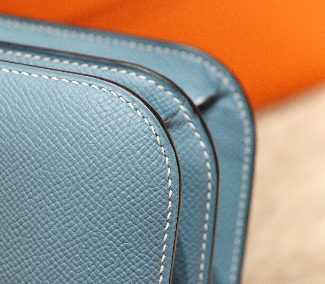 Hermes Blue Jean Constance 24 Epsom bag with palladium Hardwares