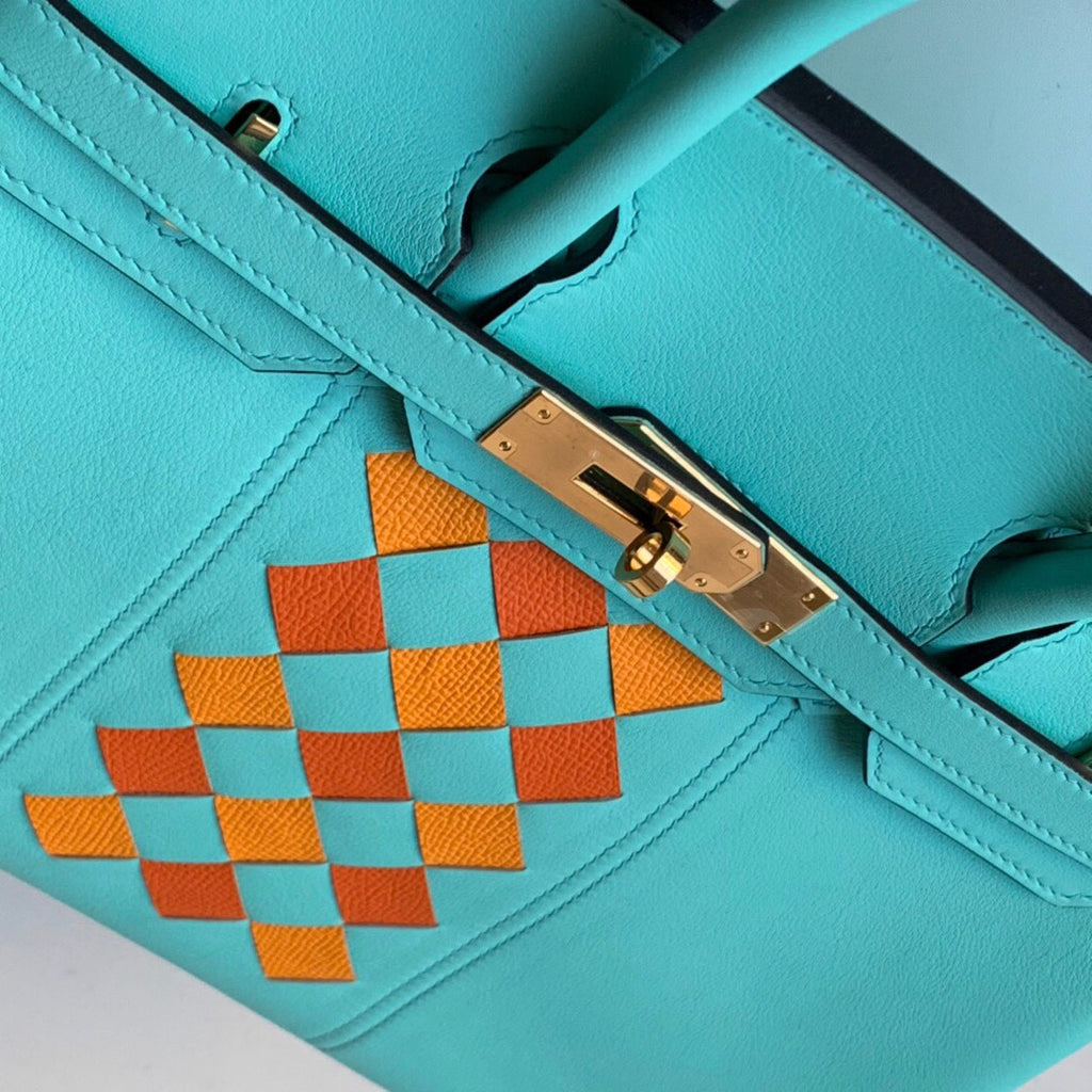 Hermès Birkin Limited Edition 30 Tressage Swift Palladium Hardware PHW D Stamp 2019