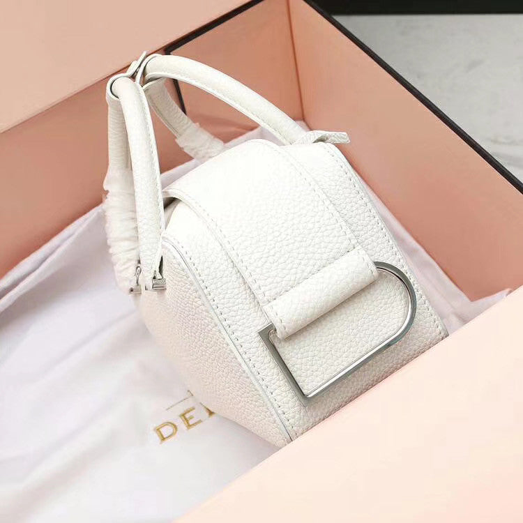 Delvaux  Limited Edition Cool Box Mini Studs White