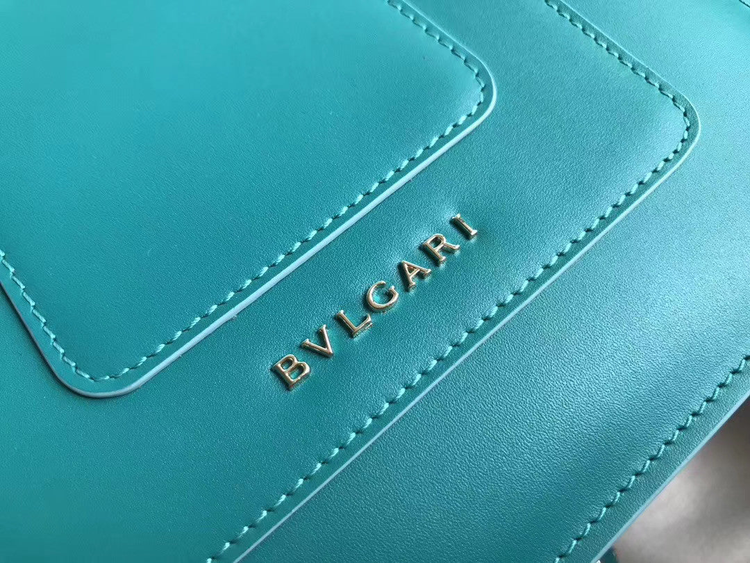 BVLGARI Limited Edition Serpenti Forever leather shoulder bag Green