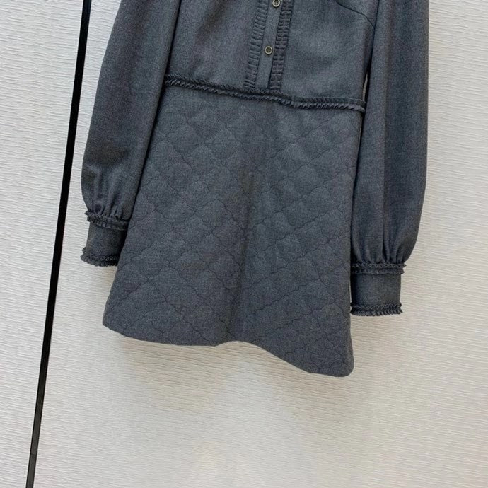 Fendi DRESS Gray flannel dress