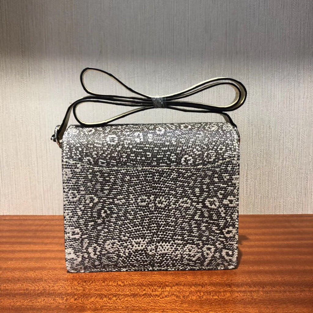 Hermes Roulis Mini Ombre Vanille Lizard Natura Alligator Missi Mat