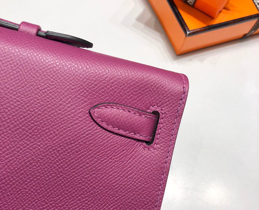 HERMES KELLY CUT CLUTCH BAG TOSCA EPSOM GOLD HARDWARE