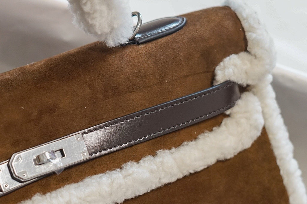 [Exclusive] Hermès Kelly 35 Limited Edition Teddy Shearling Bag