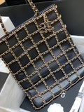 Chanel Lambskin Shopping Bag with chain