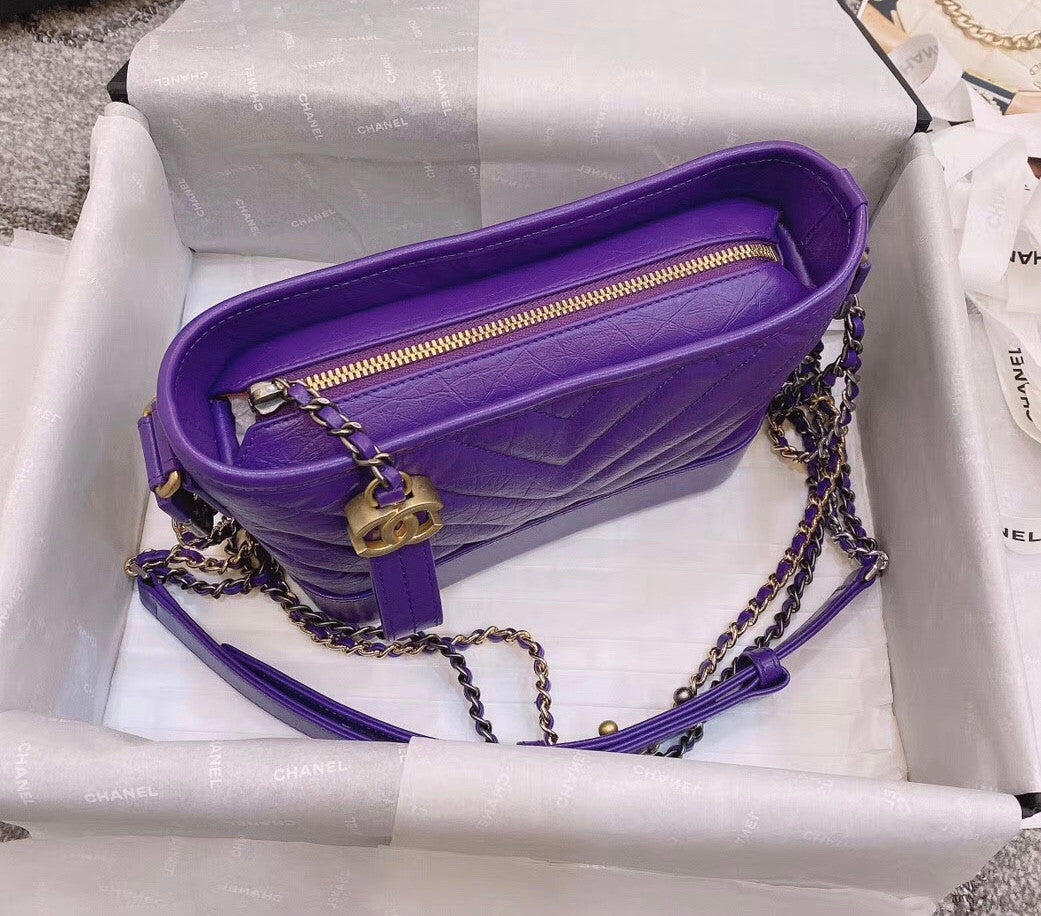 CHANEL'S Purple GABRIELLE Small Hobo Bag