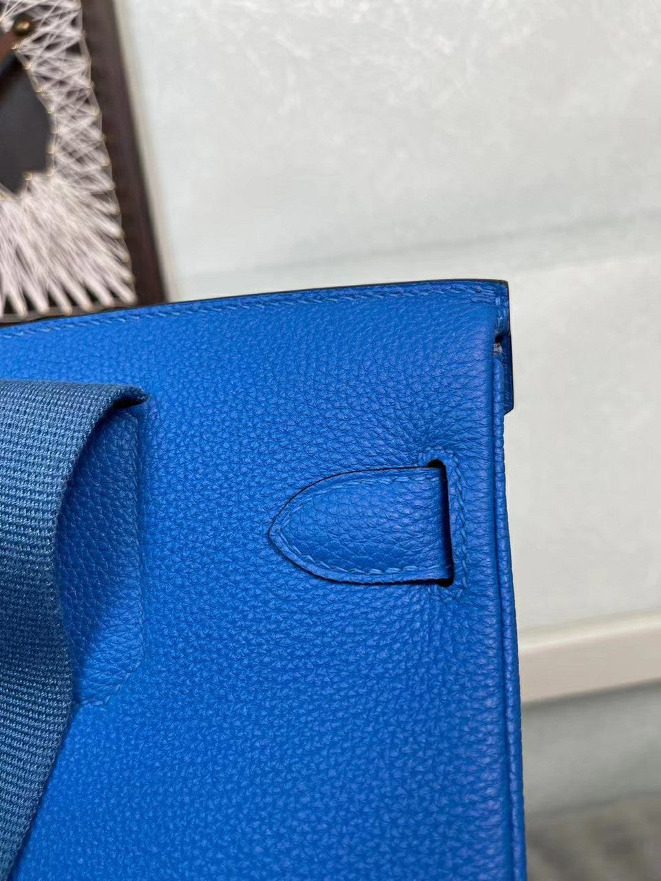 Hermes Kelly HAC A Dos Bag Blue Electric Togo Leather Palladium Hardware 2022