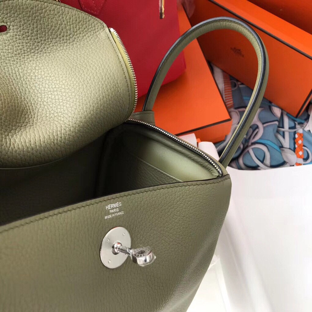 Hermes  Sauge Lindy 26 Togo Palladium Hardware