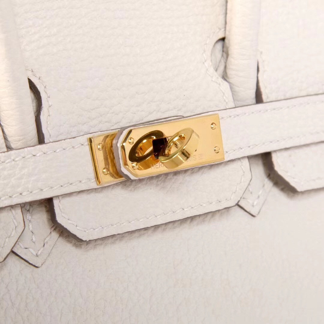 Hermès  Craie Birkin 30 cm Togo Leather Gold Hardware
