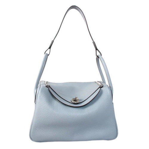 Hermes Lindy 30 Blue Lin Togo Palladium Hardware