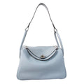 Hermes Lindy 30 Blue Lin Togo Palladium Hardware