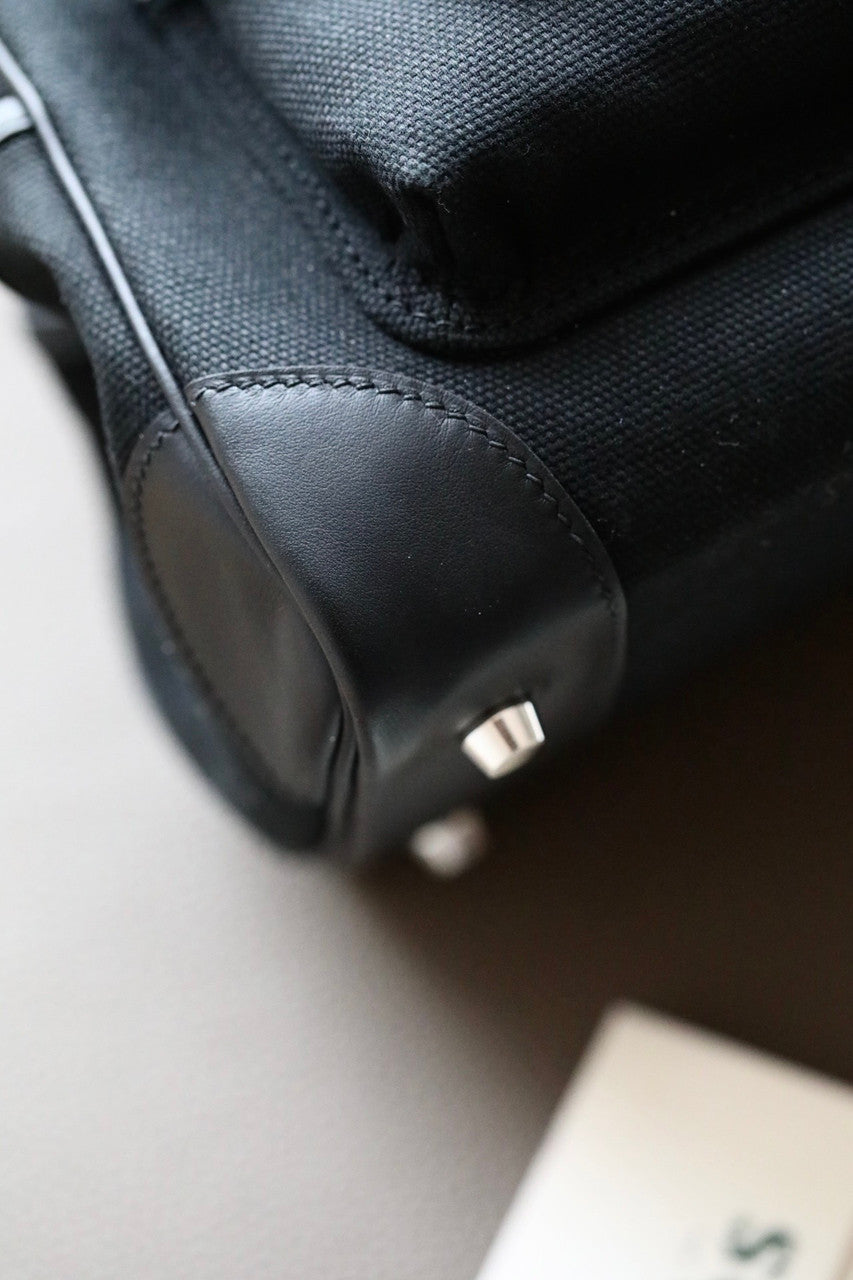 Hermes Limited Edition Cargo Birkin 35 cm Black Swift and canvas