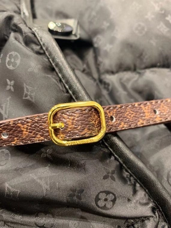 Louis Vuitton 1A83YK MONOGRAM JACQUARD HOODED DOWN JACKET