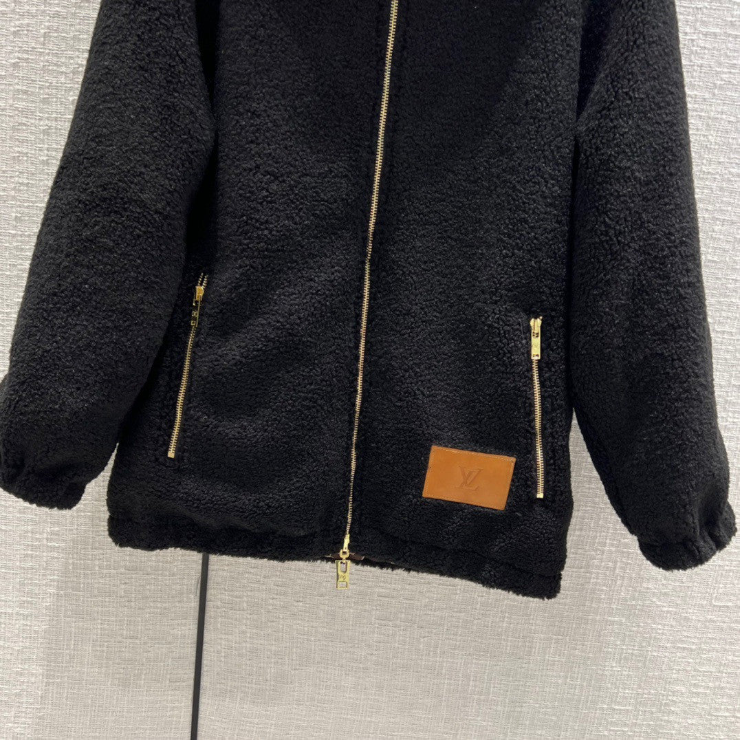 Louis Vuitton 1AAMTB REVERSIBLE BOUCLÉ WOOL PARKA