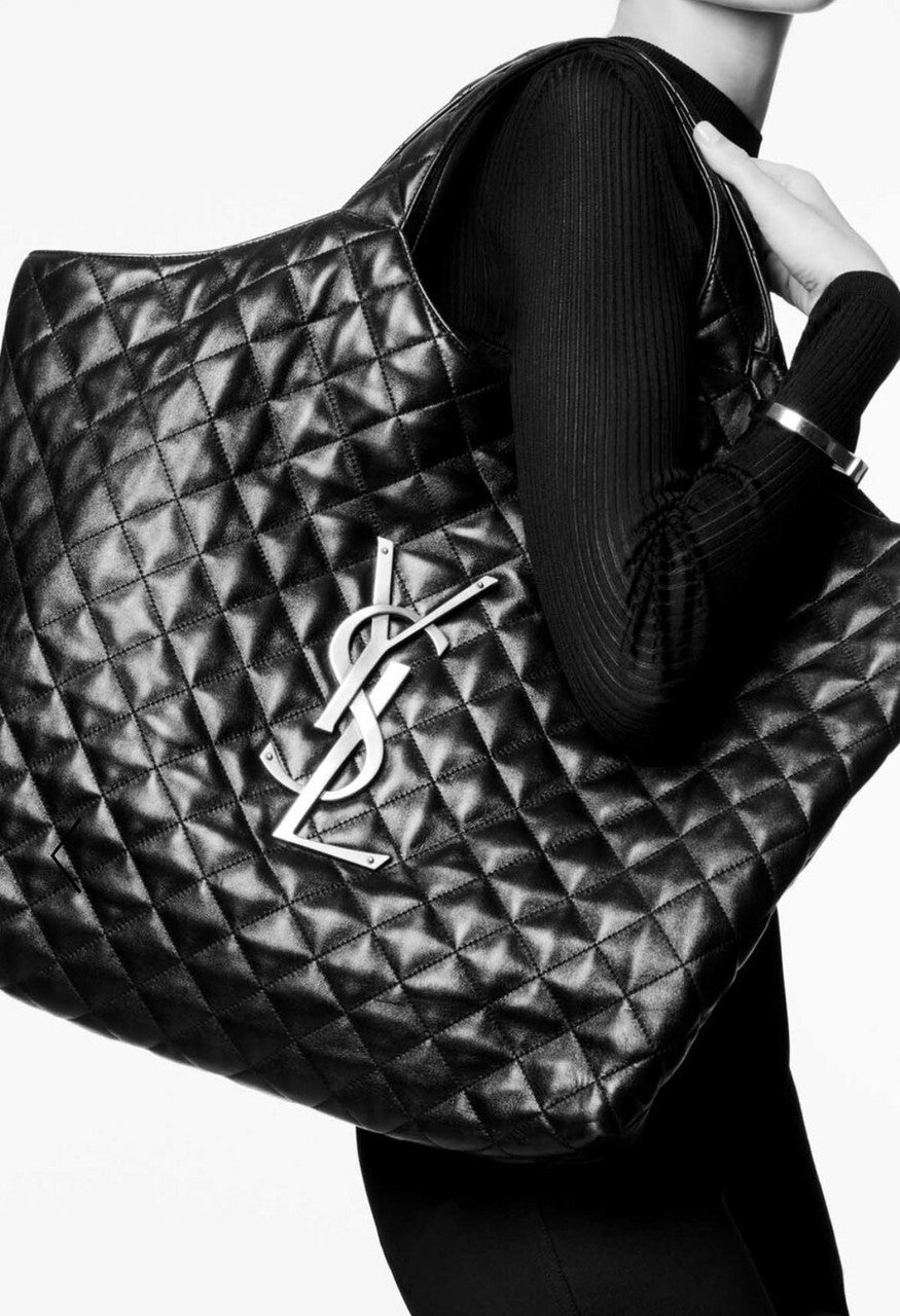 Saint Laurent ICARE MAXI SHOPPING BAG IN QUILTED LAMBSKIN