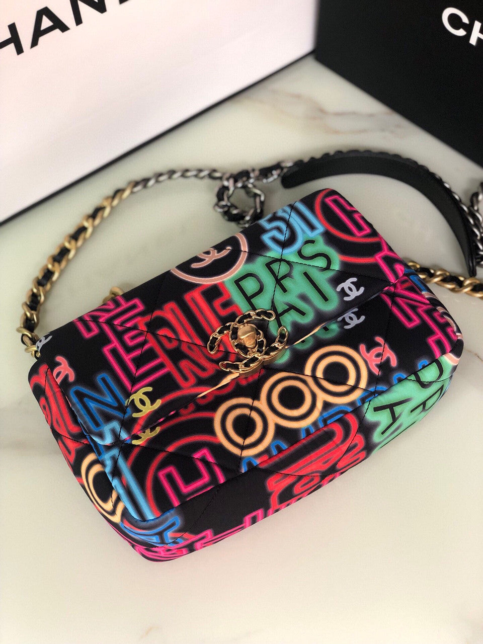Chanel Limited Edition Graffiti  19 flap bag