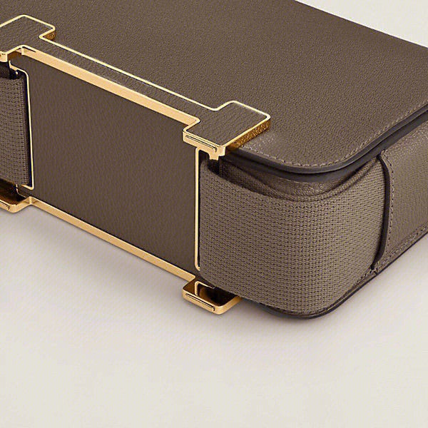 Hermès Geta Etoupe Chevre Gold Hardware