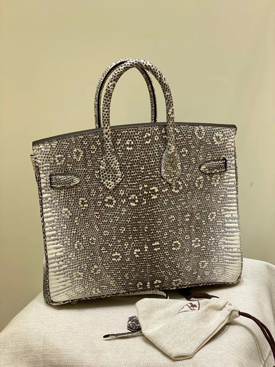 Hermes  Ombre Lizard Birkin Bag 25cm Gold Hardware
