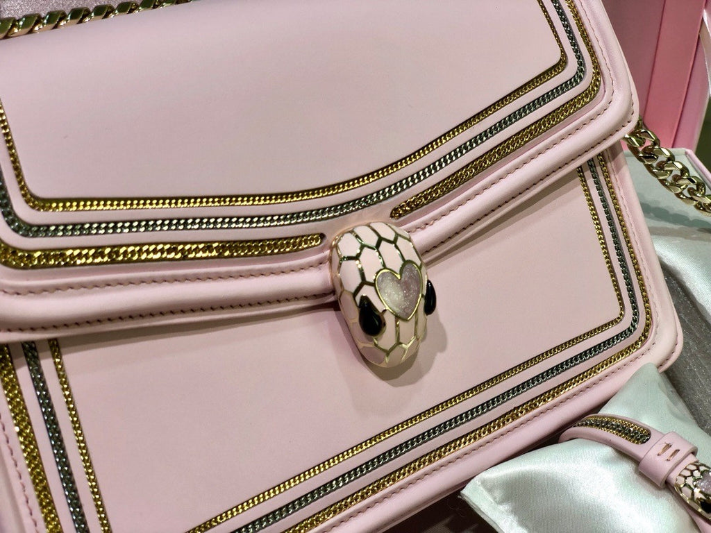 Bulgari Love Large Serpenti Forever Flap Bag with Serpenti bracelet gift set