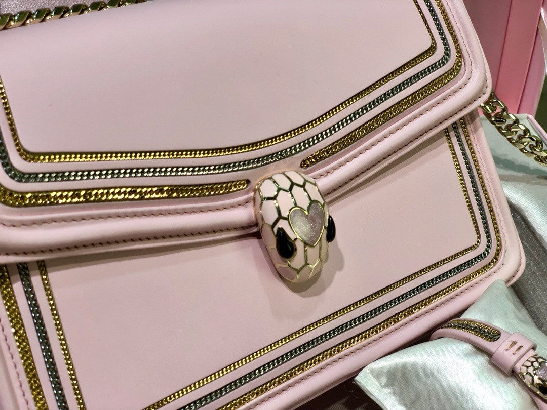 Bulgari Love Large Serpenti Forever Flap Bag with Serpenti bracelet gift set