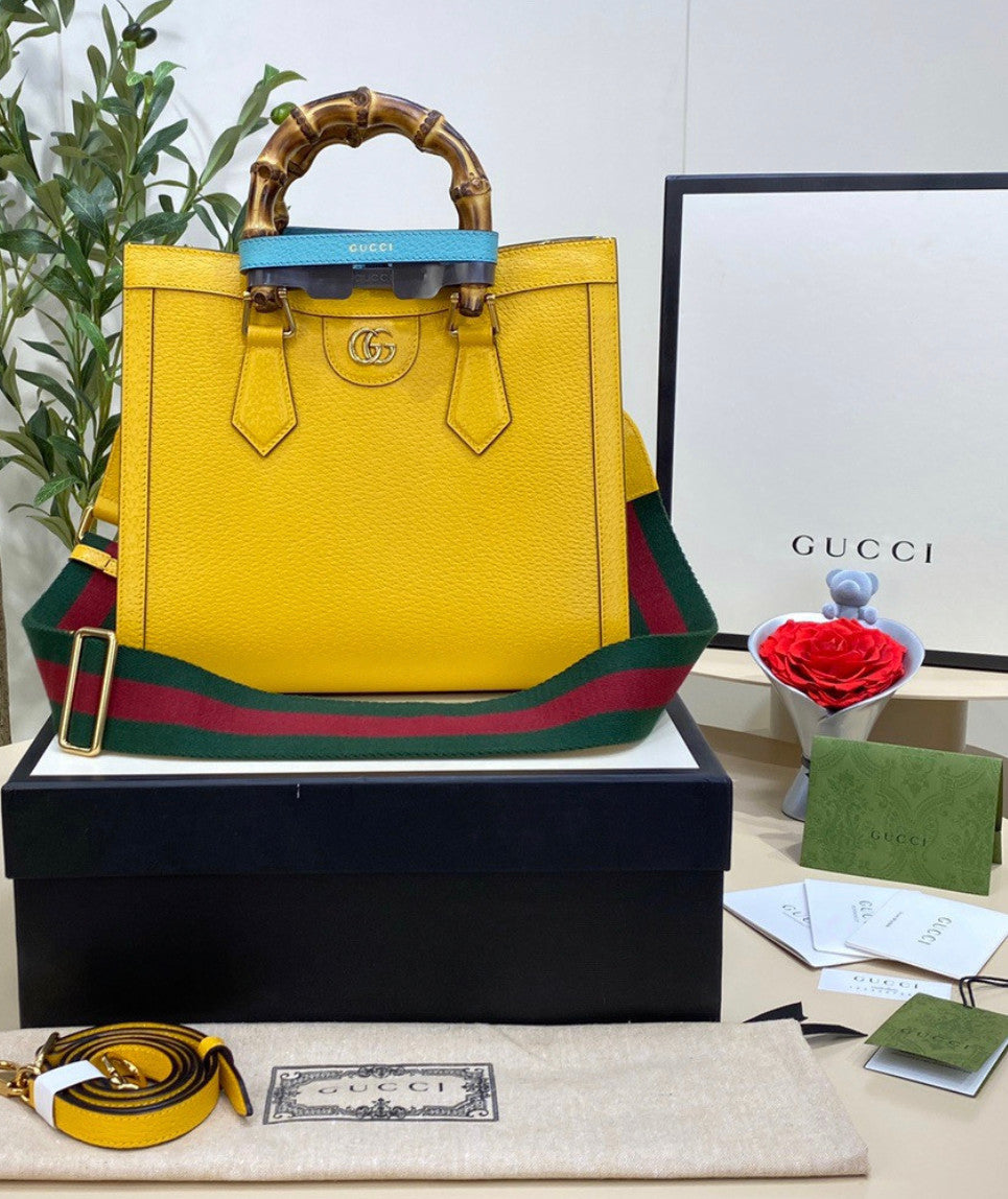 Gucci Diana small tote bag Yellow