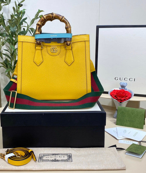 Gucci Diana small tote bag Yellow