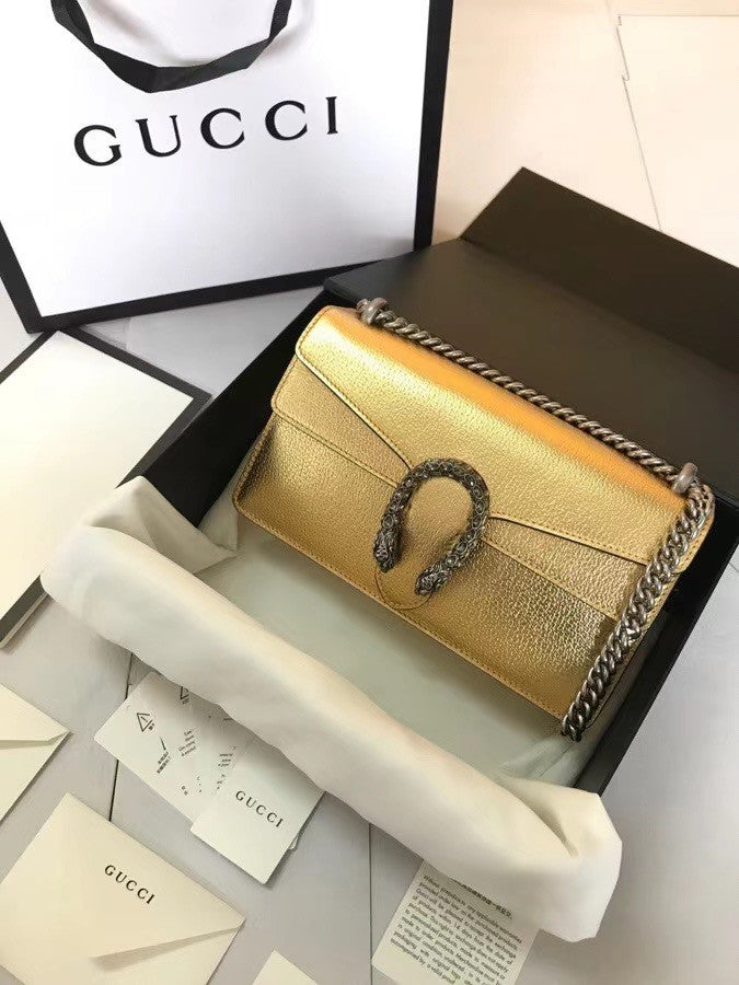 Gucci Gold Dionysus small shoulder bag
