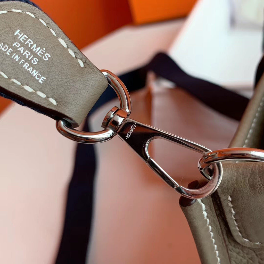 Hermès Evelyne Mini Bag Etoupe Taurillon Clemence Leather
