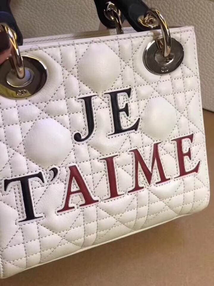 CHRISTIAN DIOR Limited Edition Hearts-Filled Dioramour Lady Dior bag