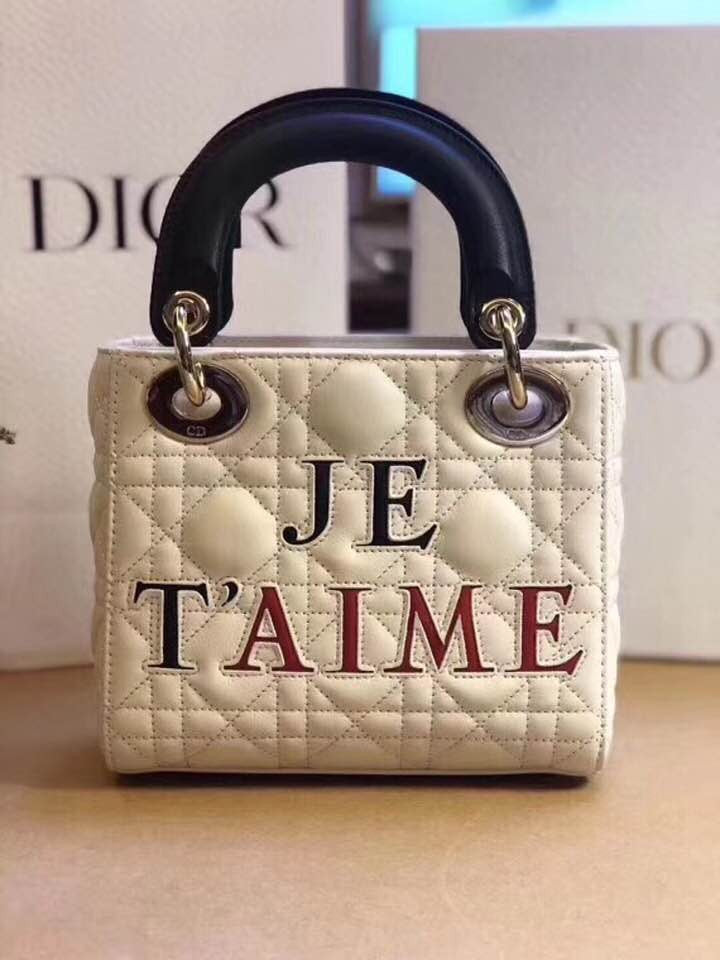 CHRISTIAN DIOR Limited Edition Hearts-Filled Dioramour Lady Dior bag