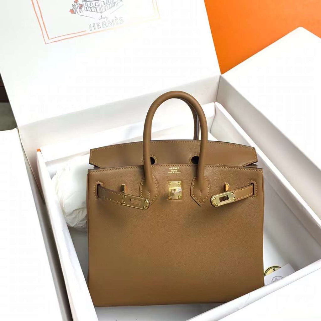 Hermes Beige de Weimer Birkin 25 cm Swift Gold Hardware