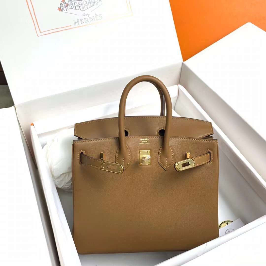 Hermes Beige de Weimer Birkin 25 cm Swift Gold Hardware