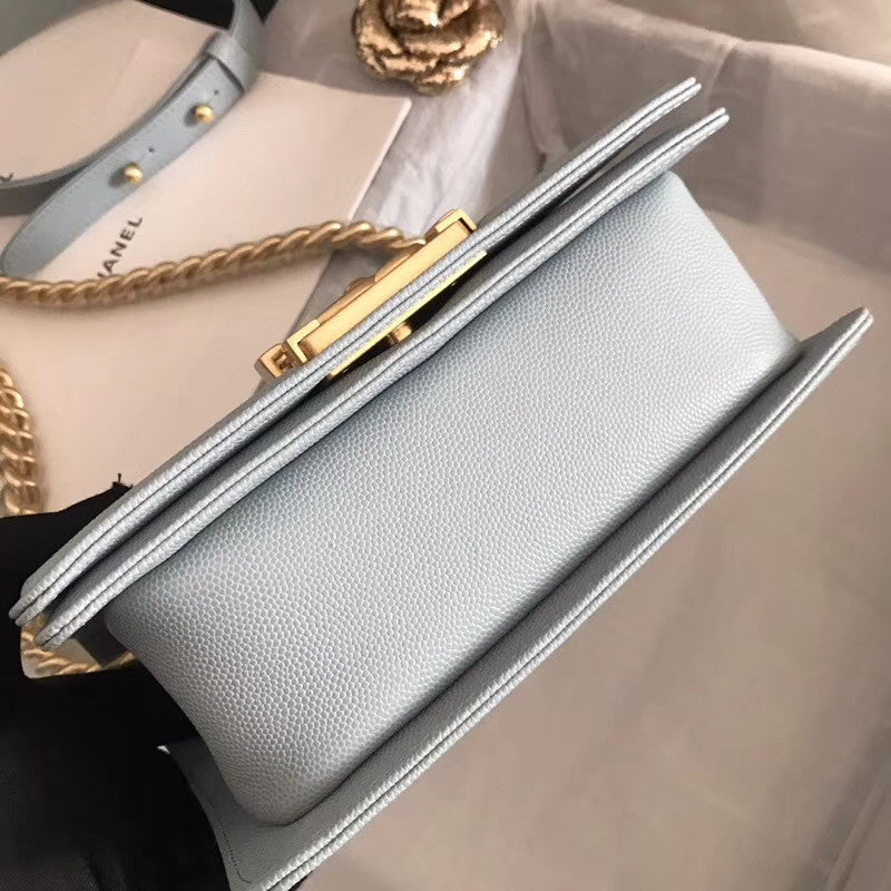 Chanel Small BOY CHANEL Handbag Light Blue