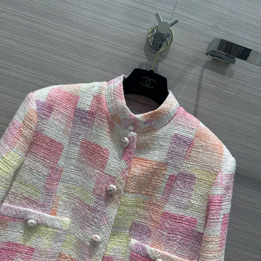 Chanel Painted Cotton Tweed Jacket 2023