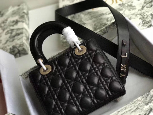 Christian Dior MY ABCDIOR LAMBSKIN BAG Black