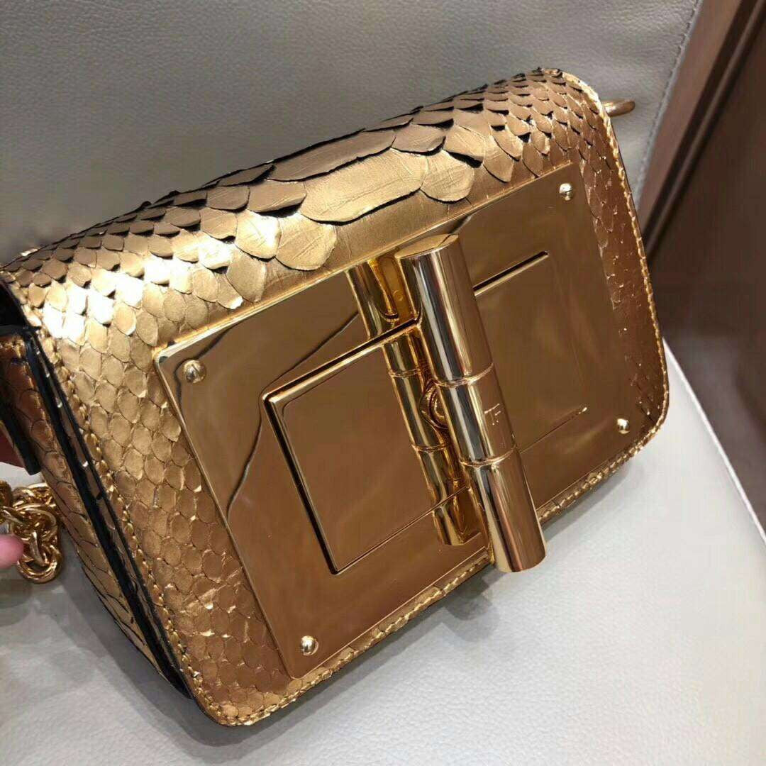 Tom Ford PYTHON MEDIUM CHAIN NATALIA ROSE GOLD