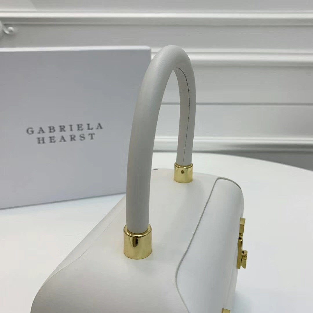 Gabriela Hearst Patsy textured-leather tote White
